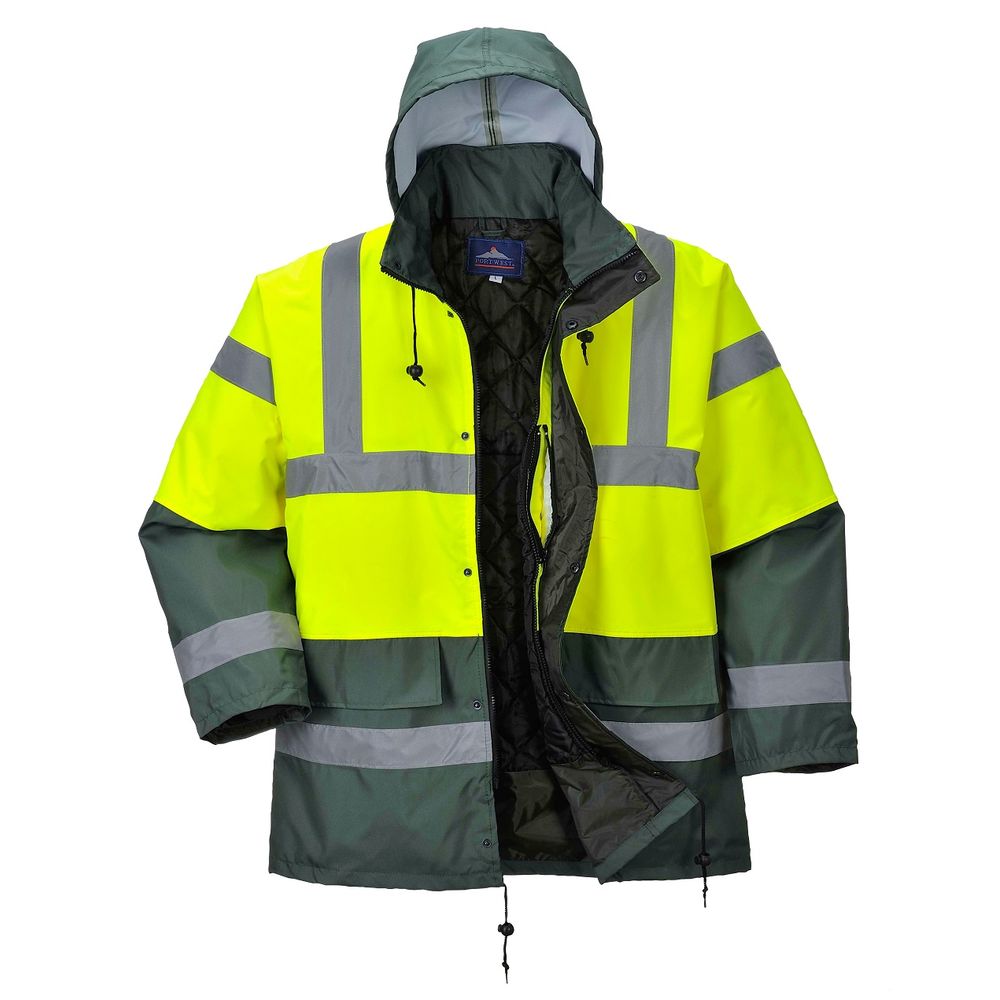 Parka De Alta Visibilidad Contrast Traffic / M / Amarillo - 2