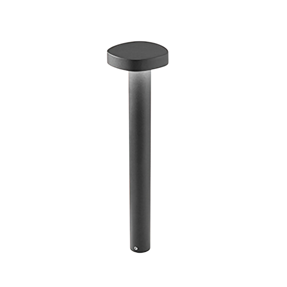 Zafferano Ciottolo - Zewnętrzna lampa słupkowa LED IP54 7W 3000K nowoczesny design z aluminium do ogrodów i podjazdów - 50 cm Corten