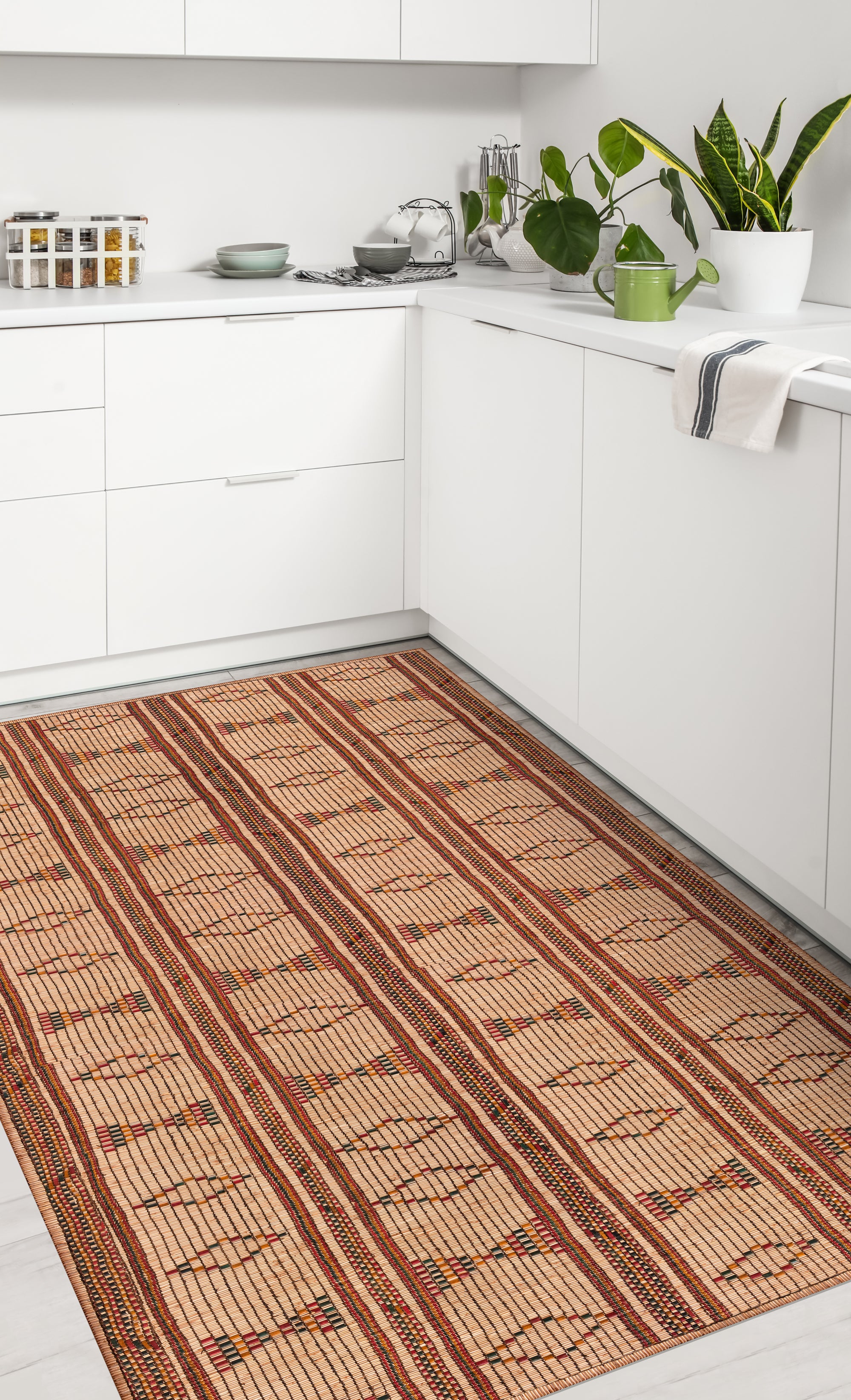 Tapis antidérapant en vinyle Nómada 133x200 cm - PVC imprimé, lavable, ignifuge, pour le salon et la cuisine - 4