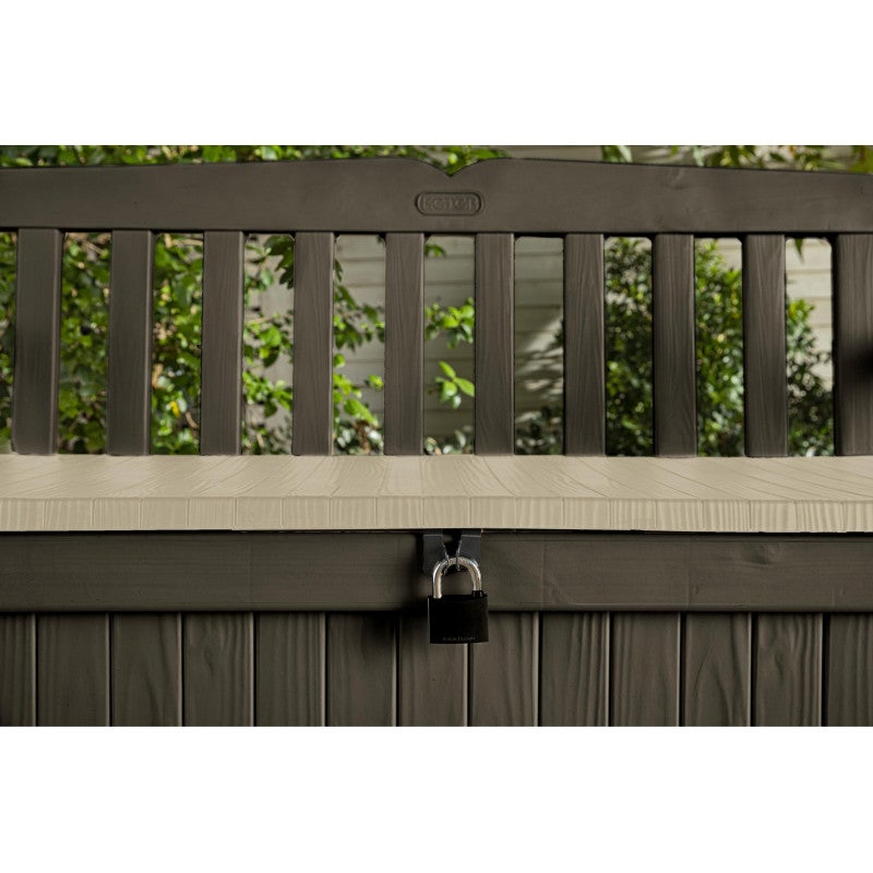 Cassapanca in Resina Eden Storage Bench Marrone Cm. 140X60X84H Keter - 2