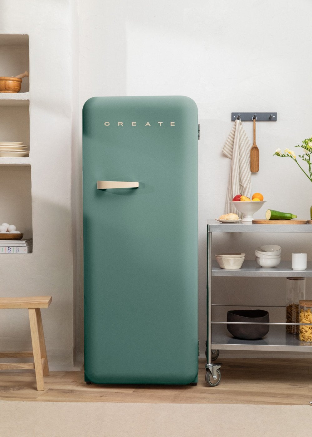 CREATE - FRIDGE RETRO 281L - Lodówka w stylu retro - Sauge