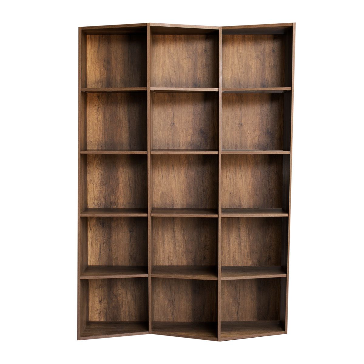 Bibliothèque moderne Trek avec 3 éléments en noyer - 2