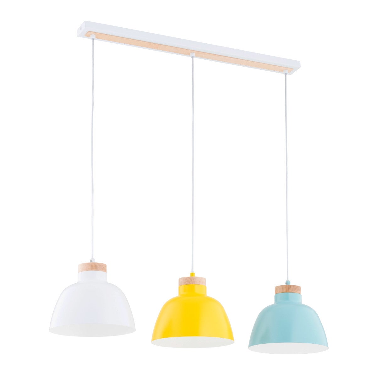 Lampa wisząca Lorien multikolor 3xE27x15W do kuchni wym: 90 x 23 x 85 cm metal Alfa