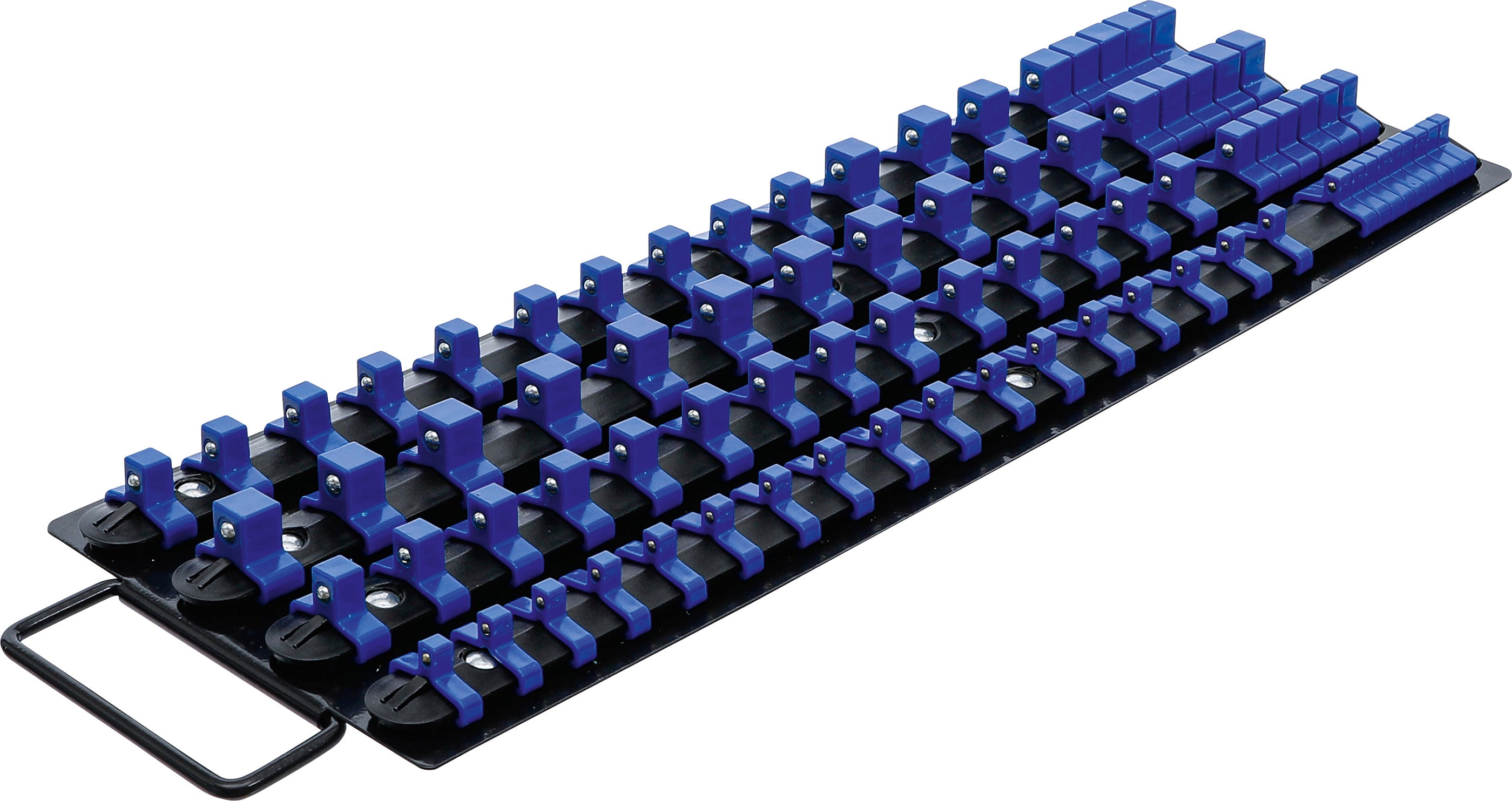 Zestaw szyn wtykowych BGS do nasadek z 80 klipsami do nasadek 6,3 mm (1/4"), 10 mm (3/8"), 12,5 mm (1/2") - 6871