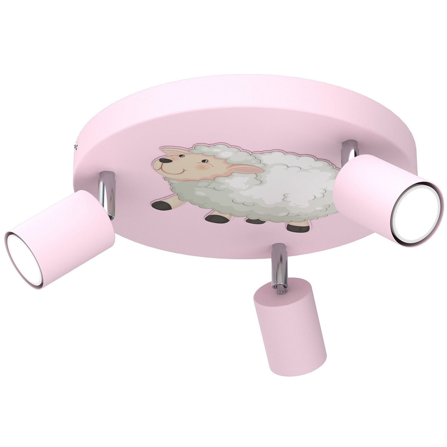 Lampa sufitowa wisząca Fun różowo-biała-kremowa 3xGU10x8W wym: 10,5 x 30 x 30 cm metal Luminex