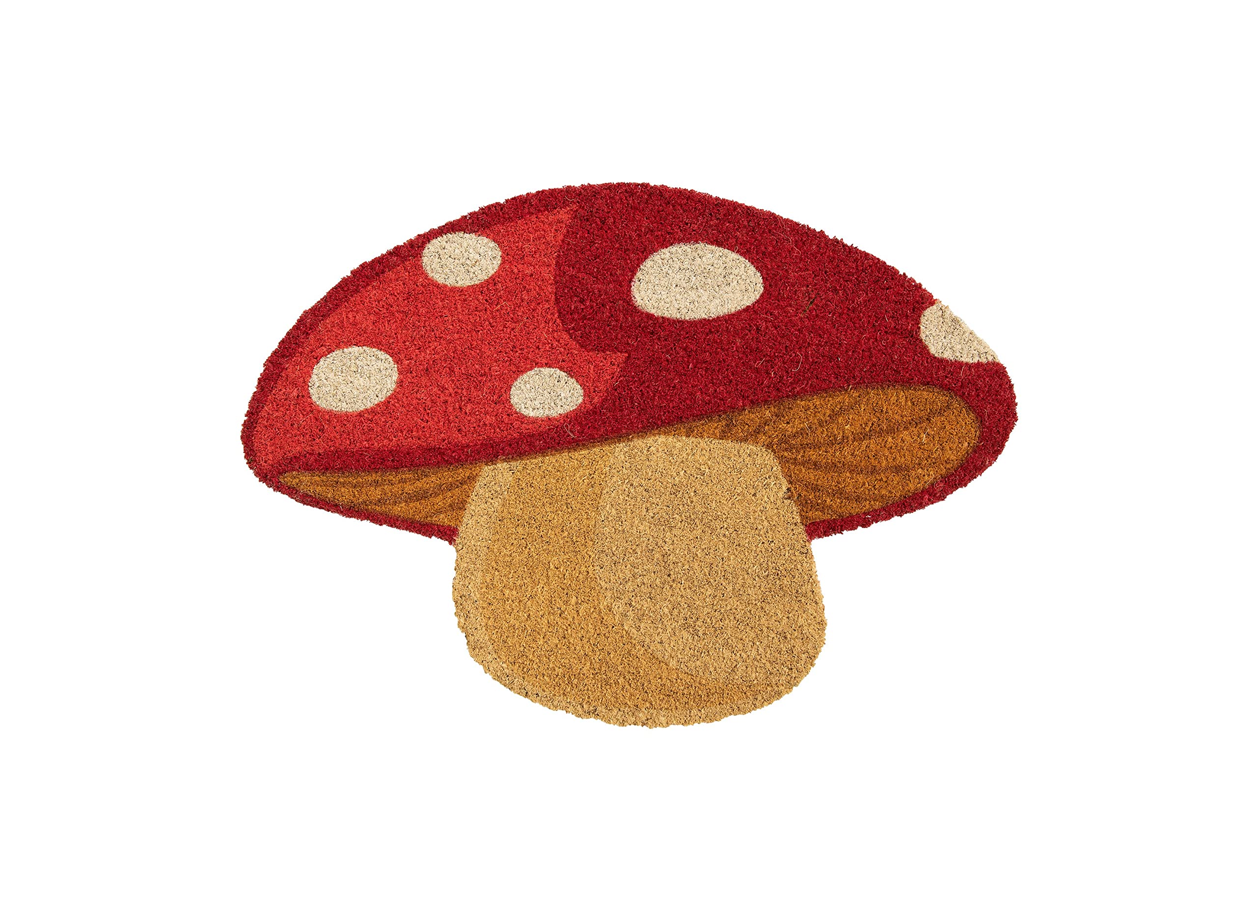 Fisura – felpudo exterior “seta” de coco con base antideslizante de pvc. felpudo formas para entrada de casa. medidas: 60 x 40. colores: rojo y crema.