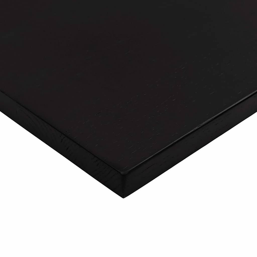 Dessus de bureau marron foncé rectangulaire en chêne massif - 8