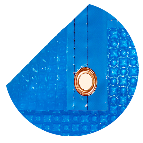 Bâche thermique 400 microns OXO de 3 x 2,5m avec renfort autour du contour - 4