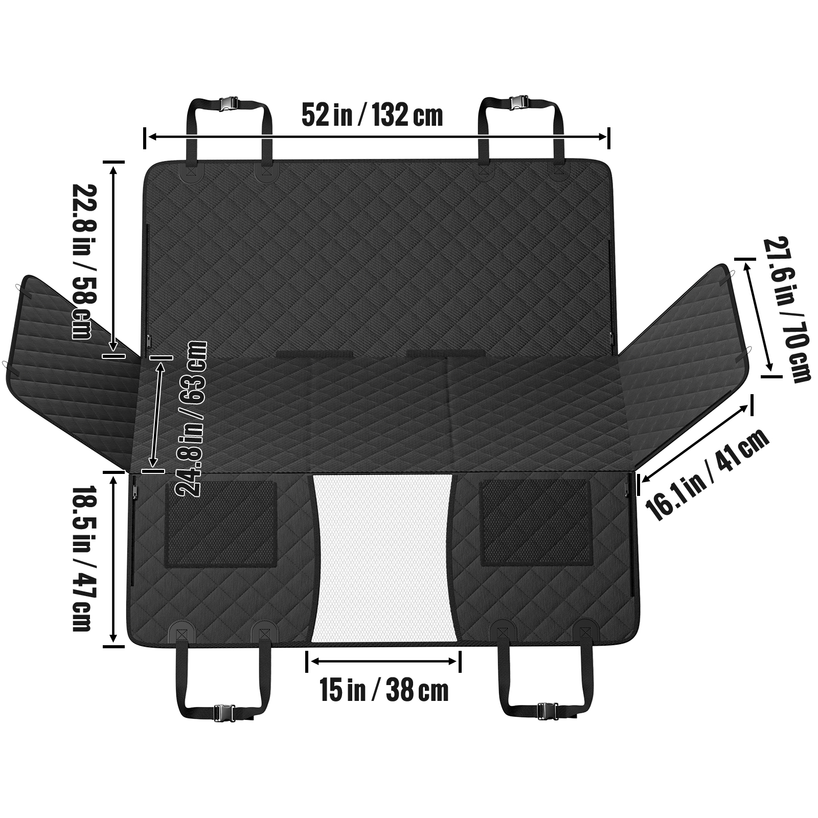 Housse de Siège Arrière pour Chien SucceBuy 52
