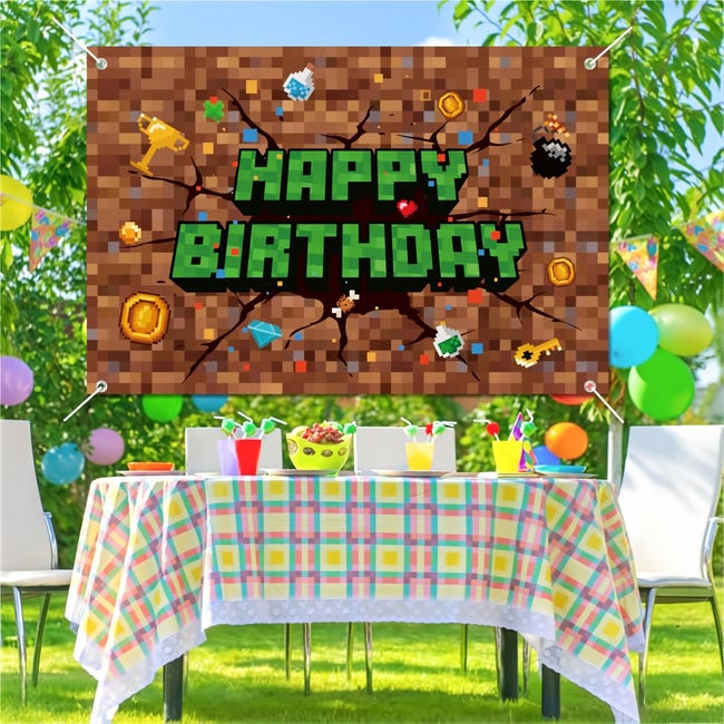 82pcs Vaisselle de Fête, Decoration d'Anniversaire Kit Minecraft, pour Décorations de Fête Anniversaire Enfants Party Fournitures - Maison 82pcs Vaisselle de Fête, Decoration d'Anniversaire Kit Minecraft, pour Décorations de Fête Anniversaire Enfants Party Fournitures - Maison