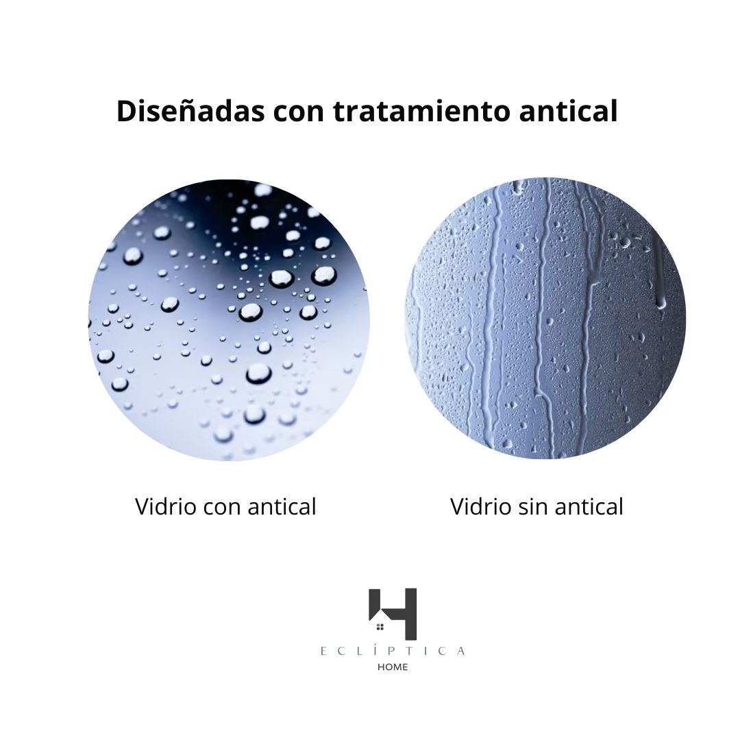 Mampara de Ducha Fija 70x200 cm Cromo Brillo Cristal Templado 8 mm con Tratamiento Antical para Baños Elegantes - 8