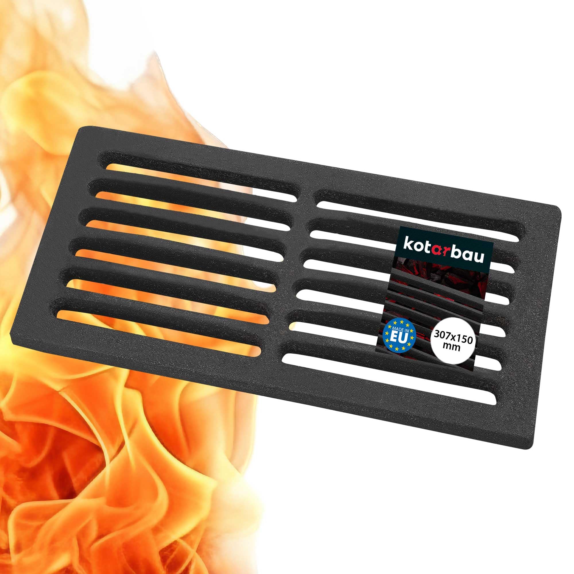 Zdjęcia - Akcesorium kominkowe Ruszt żeliwny wkład do pieca kominka kotła kuchenny duży ruszto 307x150 mm - KOTARBAU