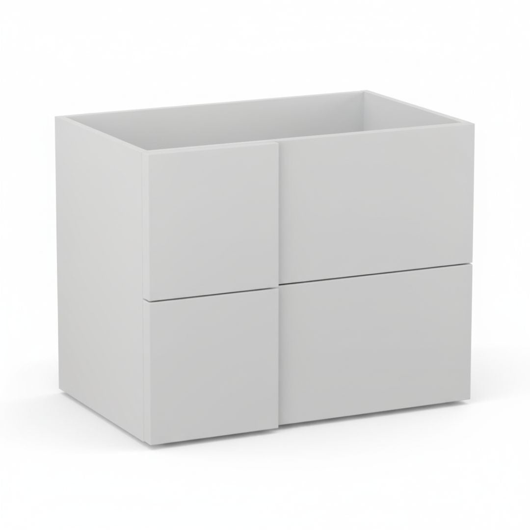 Szafka pod umywalkę wpuszczaną EDGE 70 cm biało-szary półmat