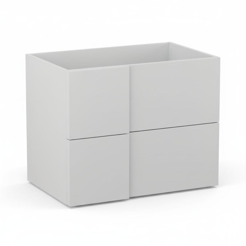 Szafka pod umywalkę wpuszczaną EDGE 70 cm biało-szary półmat