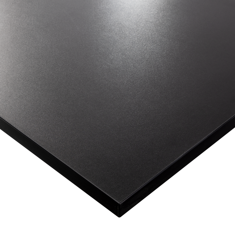 KOLM Blat laminowany czarny 120 x 80 cm do biurka, stołu