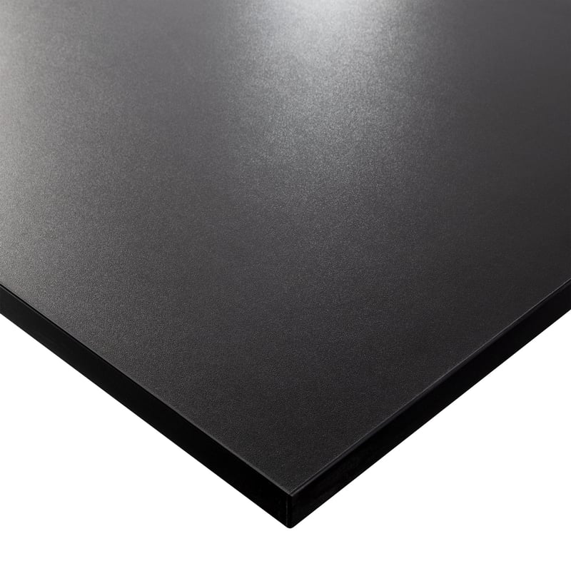 KOLM Blat laminowany czarny 90 x 90 cm do stołu, stolika