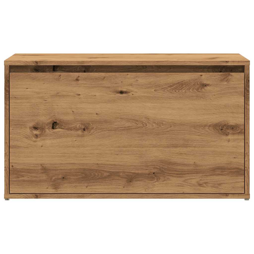 Banc d’entrée avec tiroir bois d’ingénierie 80x40x45 cm chêne artisan rangement couloir – ComfortXL - 4