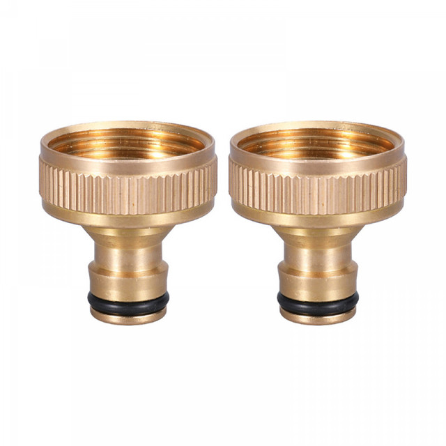 Adaptateur de tuyau pour jardinage, nettoyage de voiture, machines à laver, filetage 1 pouce, 2 pièces