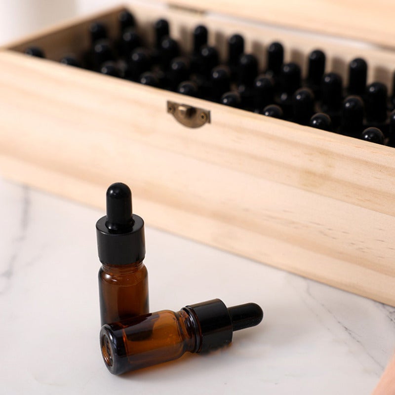 Boîte en bois pour huiles essentielles avec 36 compartiments, capacité pour flacons d'huiles essentielles de 1 à 3 ml. - 5