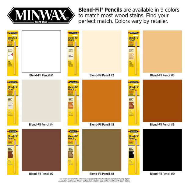 MINWAX BLEND-FIL PENCIL #1 ołówek do naprawy rys i pęknięć w drewnie