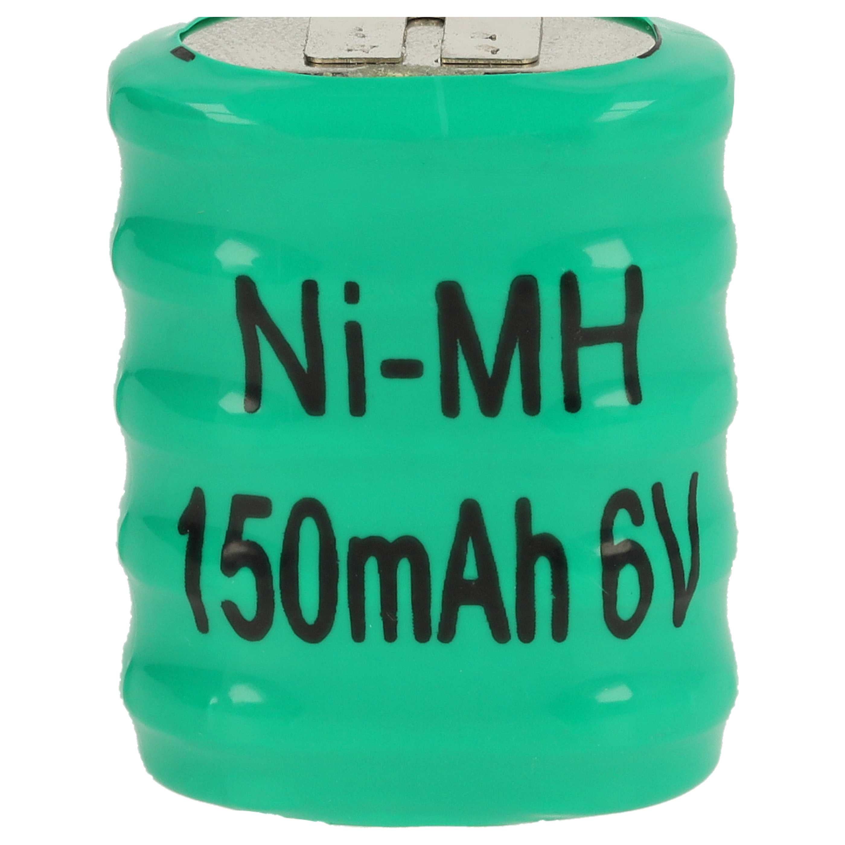 vhbw NiMH pile bouton de remplacement pour type 5/V150H 3 épingles 150mAh 6V convient pour les batteries de modélisme etc. - 4