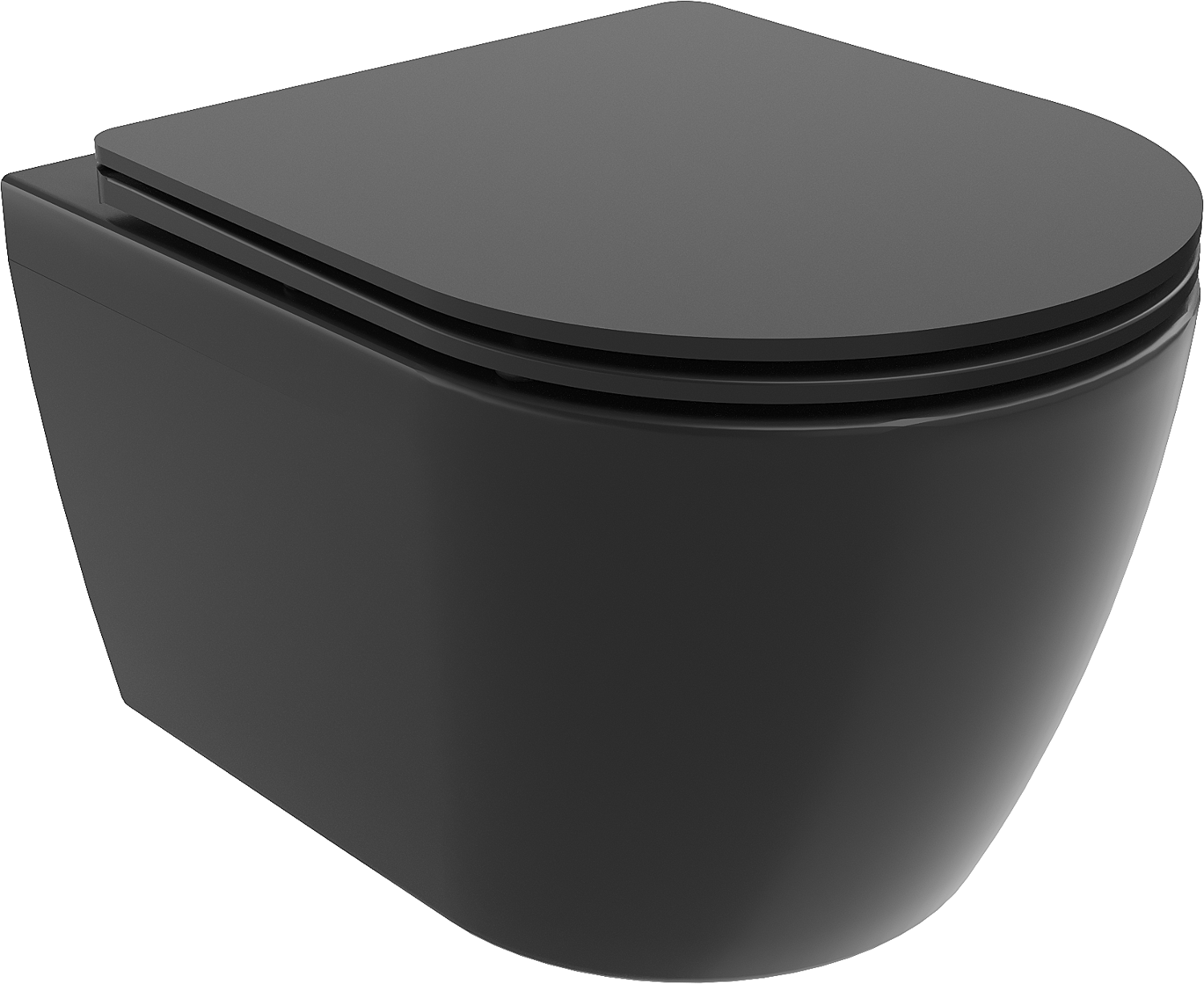Mexen Carmen miska wc Rimless z deską wolnoopadającą slim, duroplast, czarna mat - 30881085