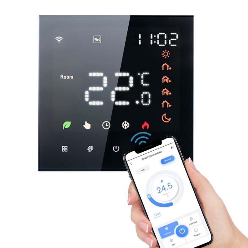Thermostat Programmable Wifi Pour Chauffage électrique Ou Circulateur 230v Encastrable Atenza 85027290