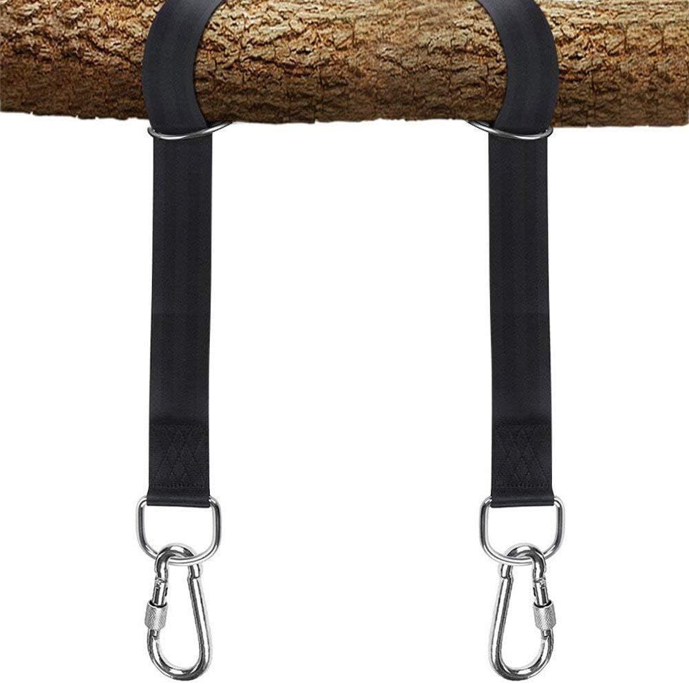 Cinghie Per Altalena Con Albero 25 Cm | Moschettone In Acciaio Incluso | Capacità 200 Kg | Nylon Resistente Per Amaca, Sedia Sospesa E Dondolo - 2