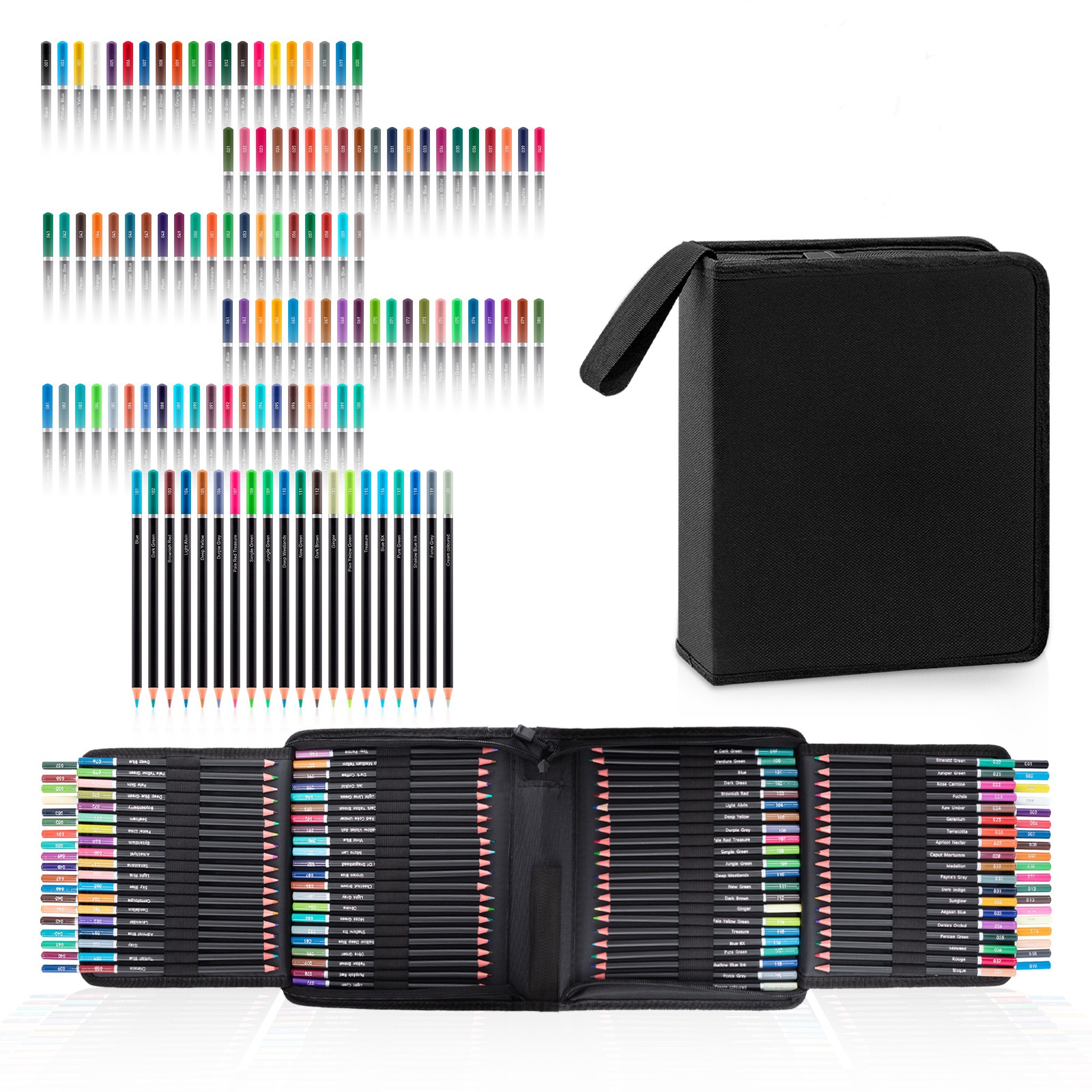 Crayons Coloriage Adulte Crayons De Couleur Arrtx 72 Pièces - Noyau Souple  3.8mm - Qualité Artistique - Boîte Rangement Crayon De Couleurs, image size:1600x1600