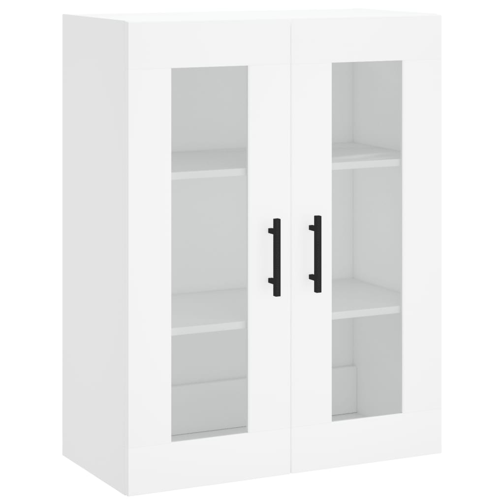 Buffet haut Blanc 69,5x34x180 cm Bois d'ingénierie - 5