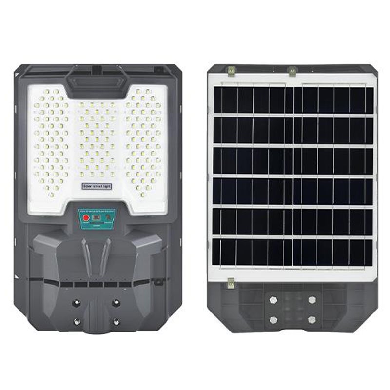 Lampa LED solarna uliczna Lix 400W 5600lm IP65 6000K zimna biel PIR pilot ściemnianie szara MasterLED