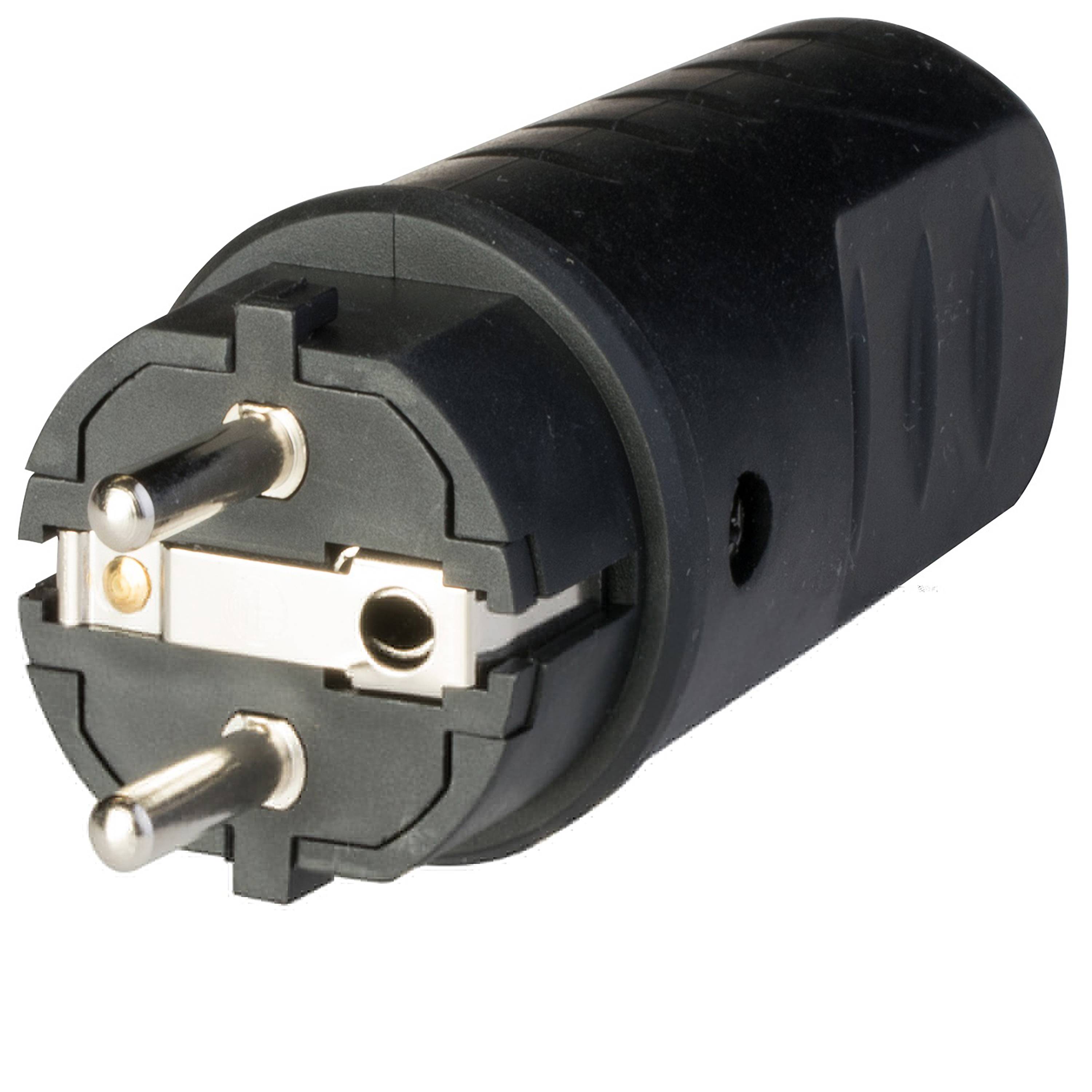 Perel Spina Di Prolunga Resistente IP44 In Gomma - 16A 3500W - Per Uso Esterno Ed Interno