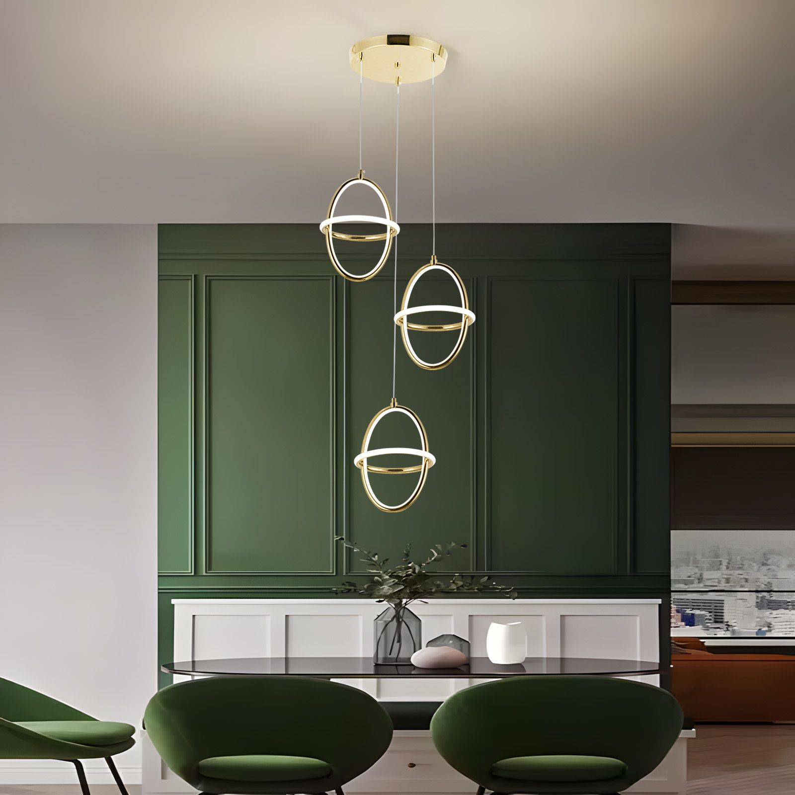 Lampa Sufitowa Wisząca Led Toolight G064-3Cpr Złoty - 5