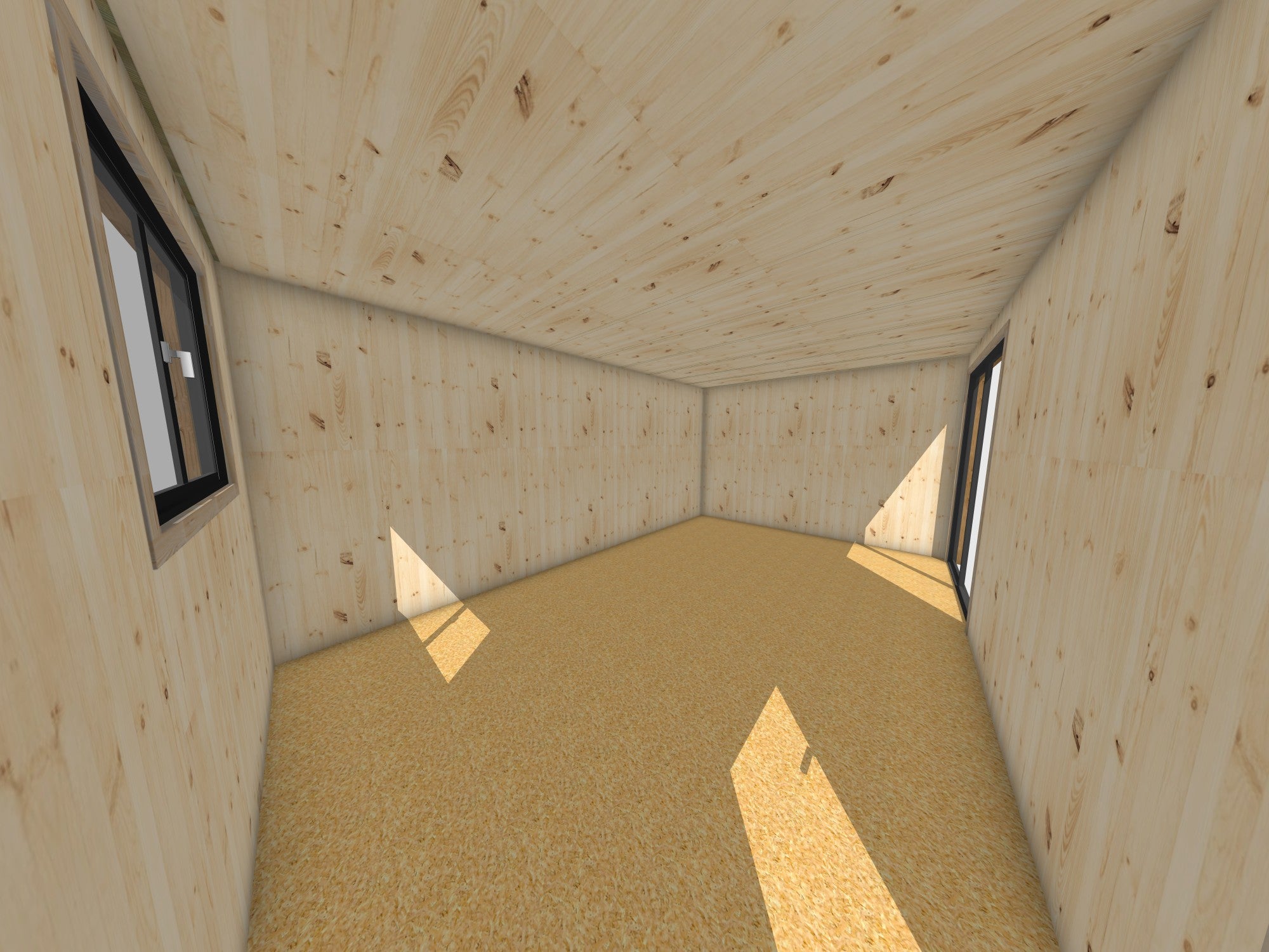 Studio de jardin locatif en bois 5,5 x 3,5 x 2,7 m avec plancher isolé / menuiseries alu k-line - 5