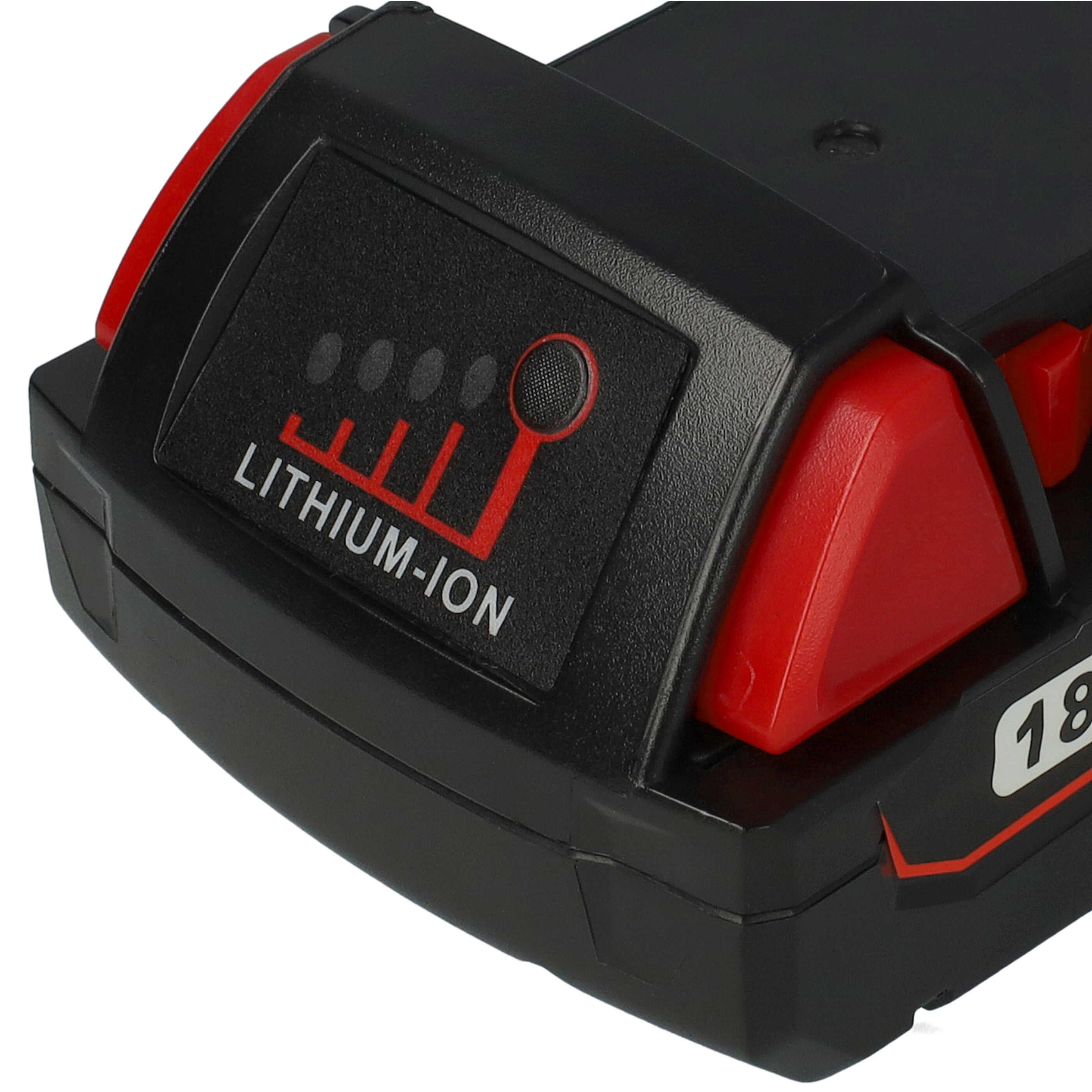 vhbw Batterie compatible avec Milwaukee M18 BLHPT-202C, BLHPT-202C M-SET, BLHPT-202C TH-SET outil électrique (2000 mAh, Li-ion, 18 V) - 4