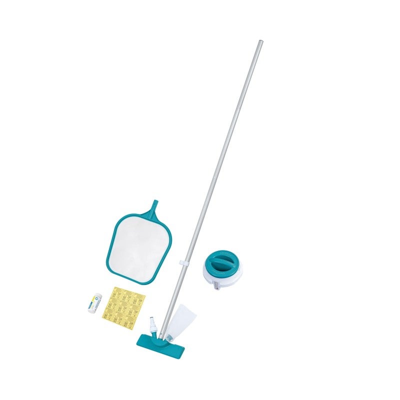 Bestway 58794 Zestaw 5w1 Czyszczący Konserwujący Siatka + Odkurzacz + Kij + Paski pH + Łatka