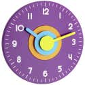 TFA Dostmann Horloge Murale Analogique Pour Chambre D'Enfant - Mouvement Silencieux Multicolore 60.3015.11