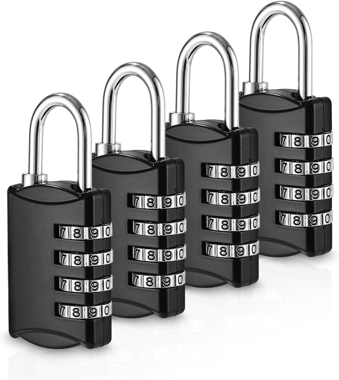 Lot De 5 Cadenas Code, Cadenas Code 4 Chiffres, Petit Cadenas Code, En