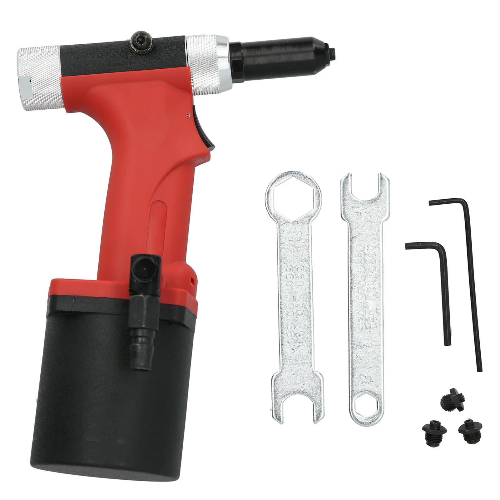 Pistola Per Rivetti Pneumatica KP-705P - Per Chiodi Alluminio/Ferro/Acciaio, Corsa 18 Mm, Pressione 0.6 MPa