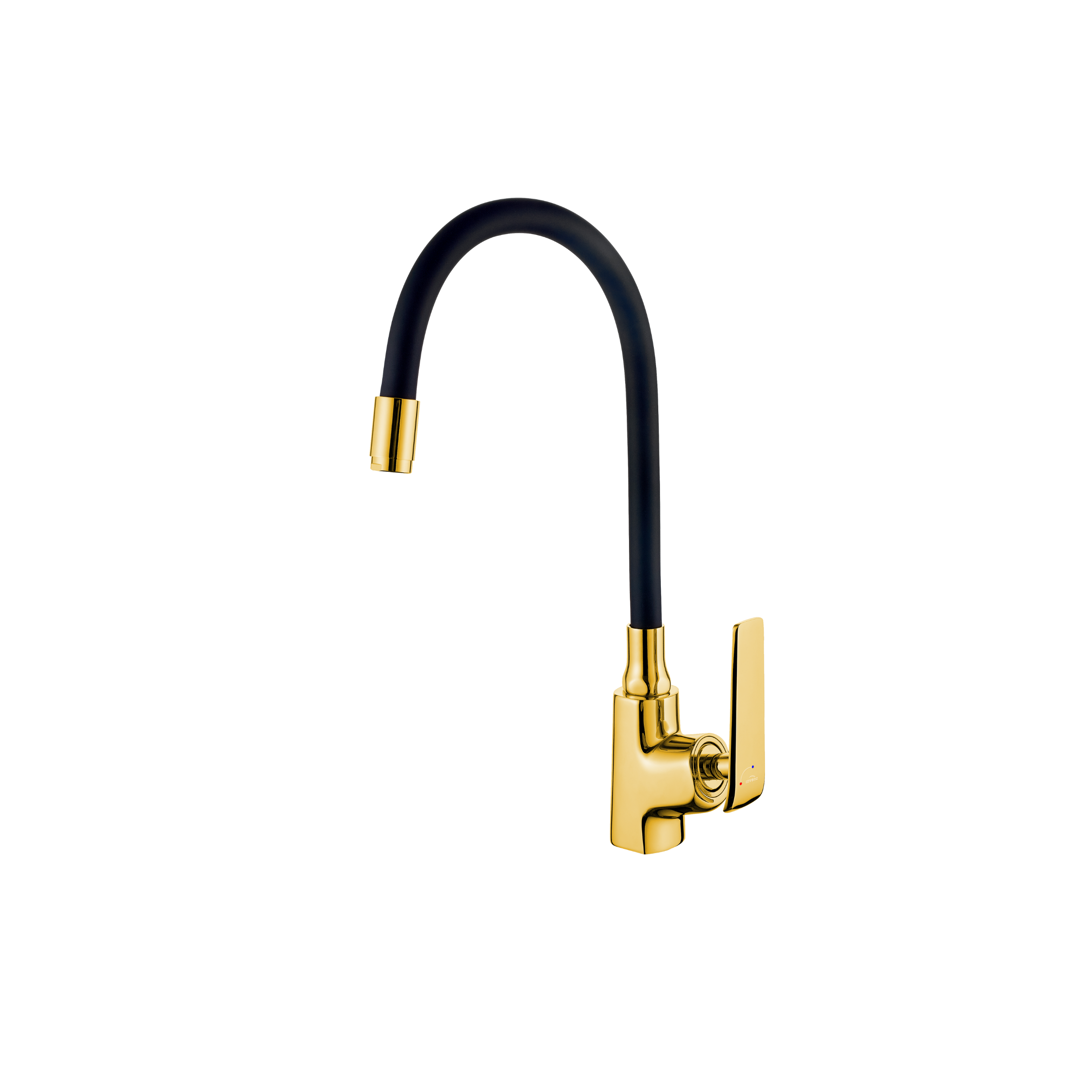 Bateria kuchenna z elastyczną wylewką Invena Sarti, złoty