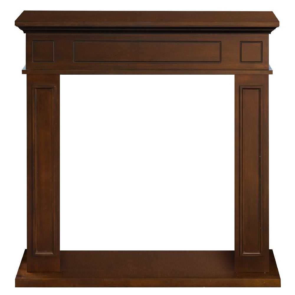 Rama kominka z drewna orzechowego Jefferson, szer. 89,5 x wys. 90,5 x gł. 28 cali