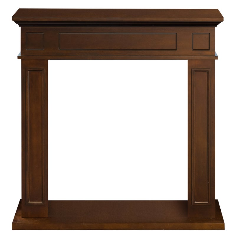 Rama kominka z drewna orzechowego Jefferson, szer. 89,5 x wys. 90,5 x gł. 28 cali