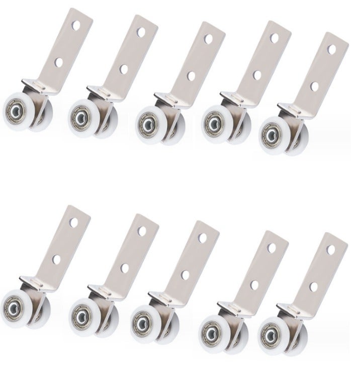 Set 4 Ruote Girevoli Con Freno Amig - 125 Mm, Foro, Portata 170 Kg, Per Mobili Pesanti, Poliuretano Rosso
