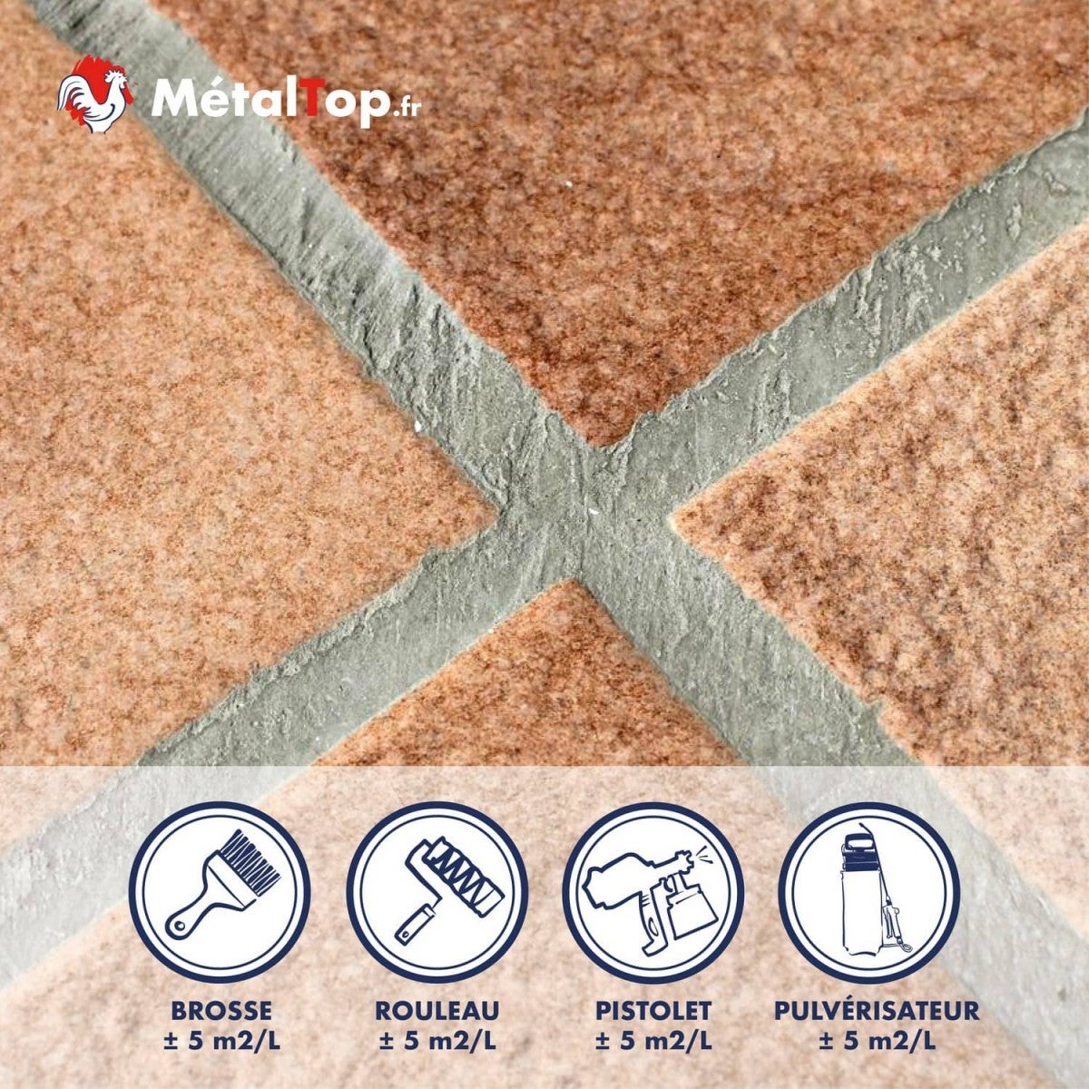 Hydrofuge Joint Carrelage - 1 L - Métaltop - 5