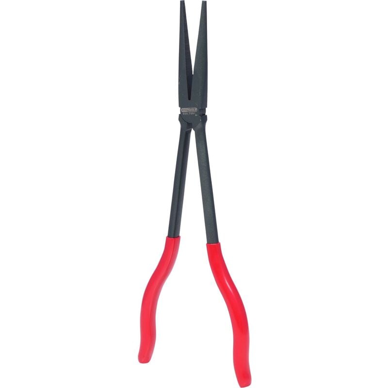 Pince à Bec Long Et Fin 400 Mm - Outil De Précision Pour Espaces Étroits - Acier Traité - Poignée Antidérapante - 7