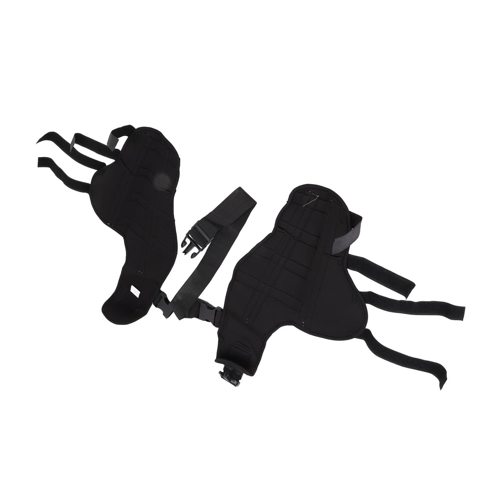 Rodillera para perros, duradera, ajustable, de neopreno, doble soporte para patas traseras para perros, cómoda - 5