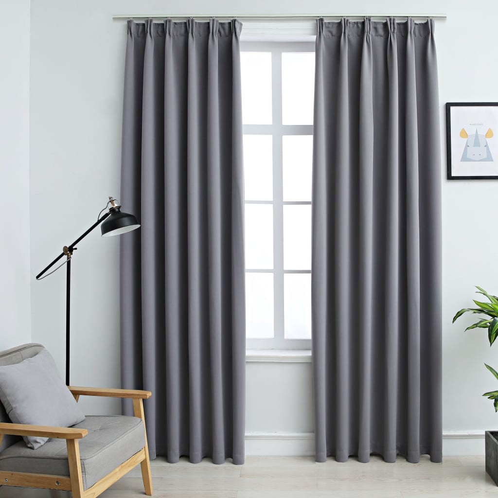 GXLOGA Tende Oscuranti Termiche Isolanti Motivo geometrico semplice 2 Panelli Tenda con Occhielli Tende da Interni Camera da Letto Soggiorno Moderne Tenda Cameretta Bambini Decorativo 200x214 cm (LxA