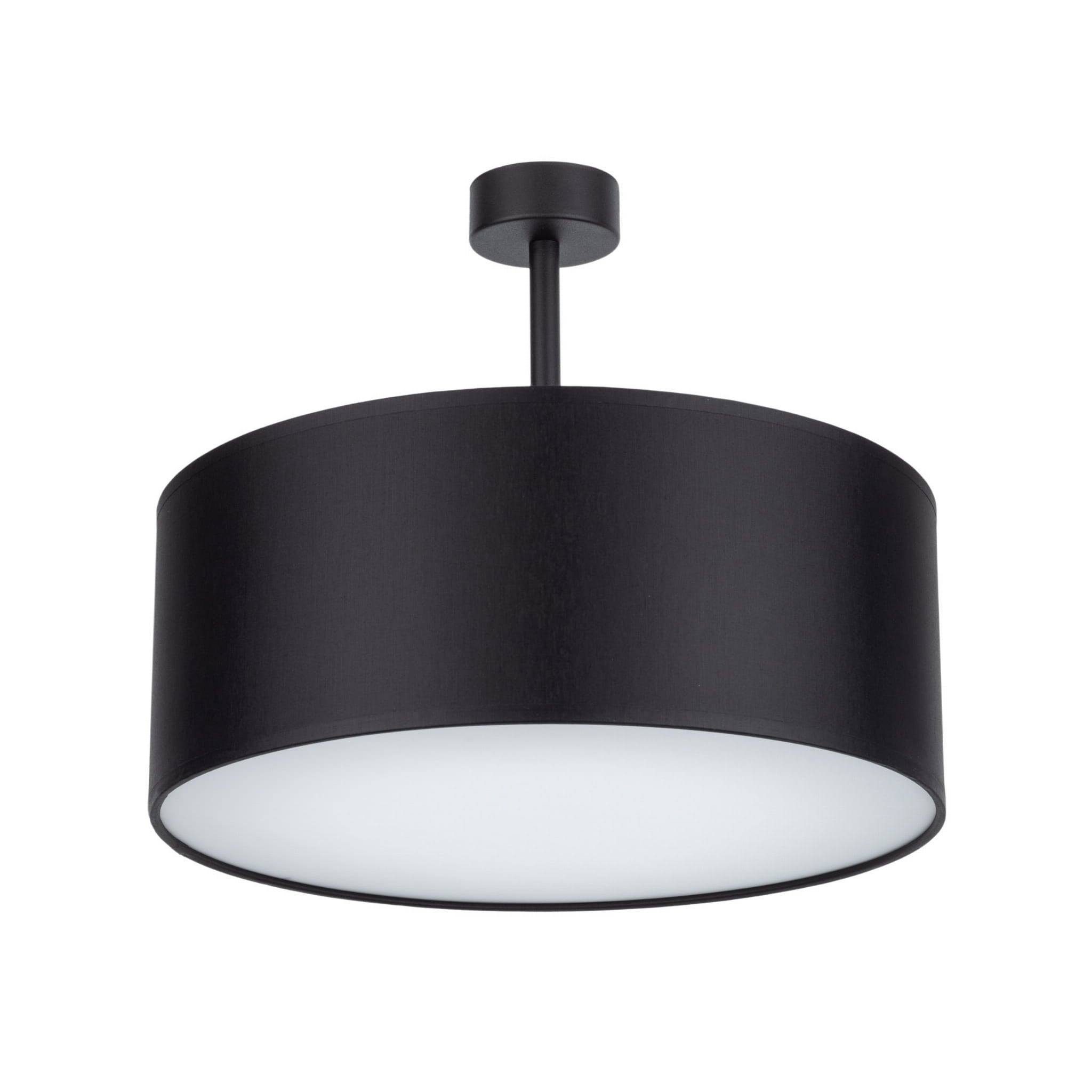 Lampa sufitowa wisząca Rondo biało-czarna 4xE27x15W wym: 35 x 40 x 40 cm tkanina TK Lighting