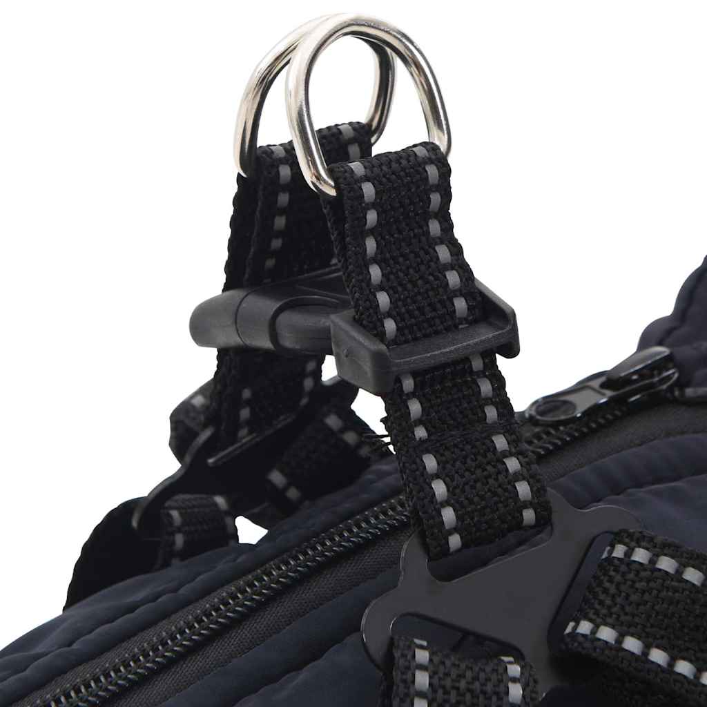 Abrigo perro con arnés impermeable reflectante L28 azul marino vidaXL - 9