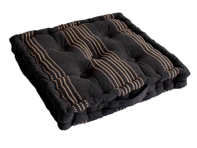 Coussin de sol Linéa Gris Foncé 40 x 40 cm - Enjoy Home